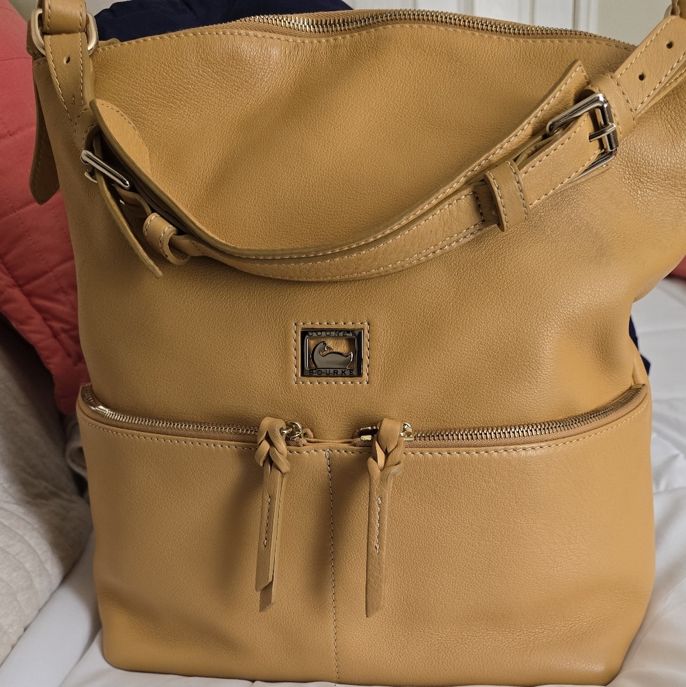 Tan Leather Backpack